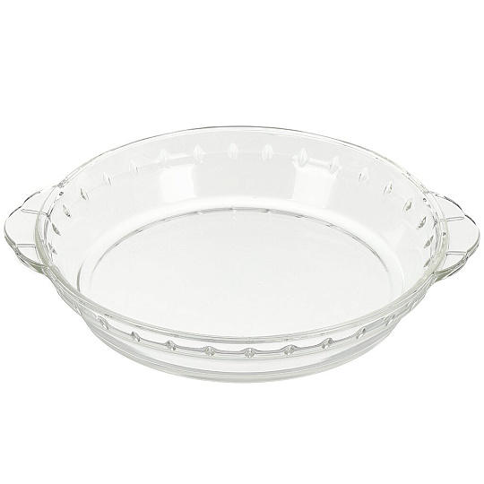 Форма для запекания стекло, 22х22 см, 1 л, круглая, с ручками, Camilla, 103632