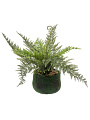 Цветок искусственный декоративный Трава, в кашпо, 30х10 см, A300106