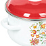 Набор эмалированной посуды СтальЭмаль Вышивка 1с408, (кастрюля 2+4+5.5 л), 6 предметов - фото 3
