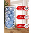 Елочный шар 24 шт, голубой, 6 см, пластик, SYQB-0120196 - фото 3