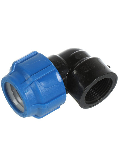 ПНД уголок d25х3/4&quot;, внутренняя резьба, Spektr