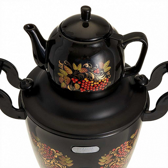 Самовар электрический Яромир, Рябина ЯР-1802, 4 л, 2300 Вт, скрытый нагревательный элемент, металл