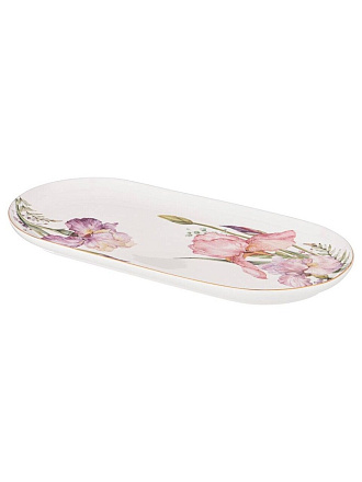 Блюдо керамика, овальное, 30.5 см, Irises, Lefard, 590-342