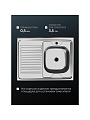 Мойка кухонная накладная, Ukinox, нержавеющая сталь, 800х600х120 мм, ECO800.600 R - фото 2