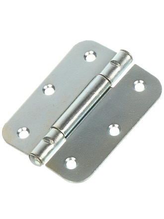 Петля накладная для деревянных дверей, БелТИЗ, 80 мм, ПН5-80У, белый цинк