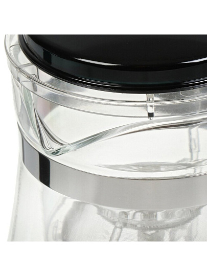 Чайник заварочный стекло, нержавеющая сталь, 0.5 л, с кнопкой, Gung Fu, 004532