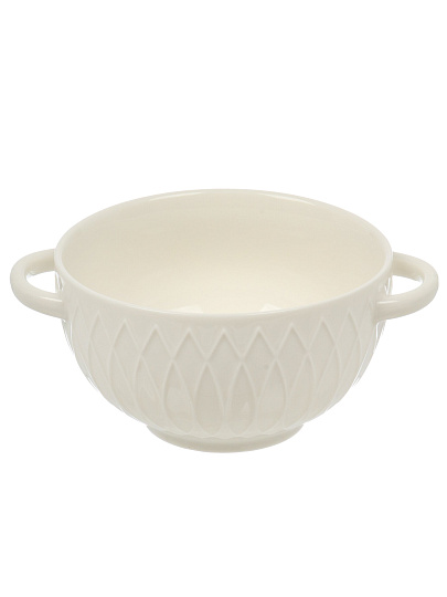 Бульонница фарфор, 650 мл, с ручкой, ТМ Глория, 202473