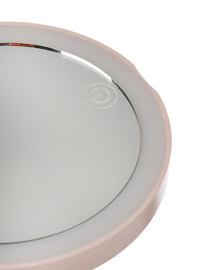 Зеркало карманное, 9х9 см, с увеличением, с подсветкой, Y4-11341