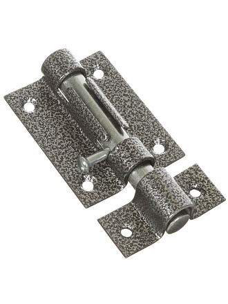 Засов универсальный, круглый, Делга, 10452, античное серебро