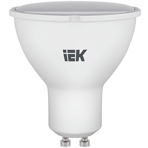 Лампа светодиодная GU10, 7 Вт, 60 Вт, 230 В, софит, 4000 К, свет нейтральный белый, IEK, PAR16, LED