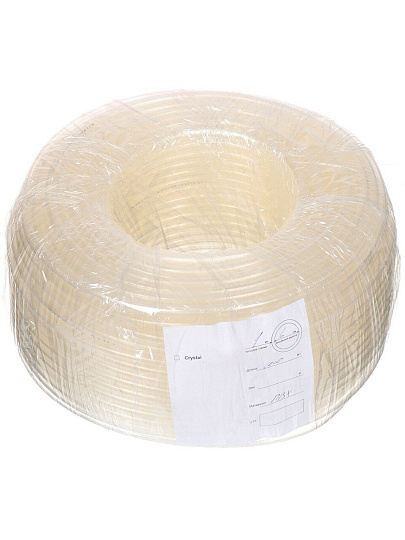 Шланг пищевой, 6 мм, 3 атм, 100 м, 1 слой, ПВХ, прозрачный, 00-00000118