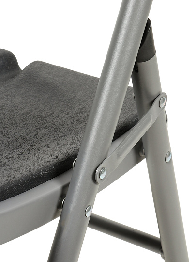 Стул складной со спинкой, металл, 150 кг, 45х49х78 см, Green Days, HQ-M52-glide-black