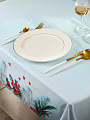 Скатерть 145х180 см, 100% хлопок, Праздничный стол Шишки в инее, AI-1504041 - фото 2