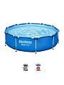 Бассейн каркасный Bestway, 305х76 см, Steel Pro, 56679, фильтр-насос, 4678 л - фото 6
