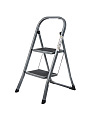 Стремянка 1 секция, 2 ступени, металл, 0.81 м, 150 кг, широкая ступень, WK6018-2A - фото 9