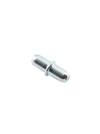 Полкодержатель с бортиком, 5.0x16 мм, 12 шт, никель, Element, 012680