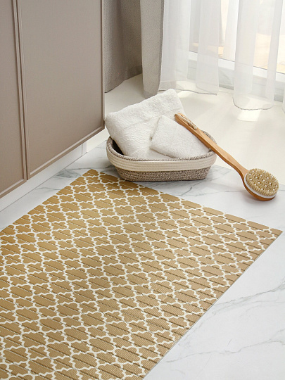 Коврик для ванной, антискользящий, 0.65х15 м, вспененный ПВХ, Вилина, Виктория, V25BG