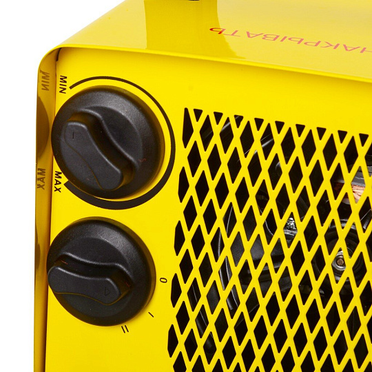 Пушка тепловая электрическая, Eurolux, ТЭПК-EU-2000, 2 кВт, 120 м³/ч, керамический элемент, 2 режима, квадратная, 67/1/34