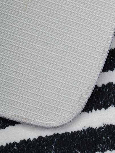 Коврик для ванной и туалета, 0.5х0.8 м, микрофиб, полосатый, Y4-9950