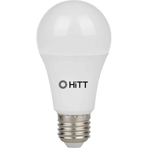 Лампа светодиодная E27, 18 Вт, 180 Вт, 230 В, груша, 6500 К, свет холодный белый, HiTT, HiTT-PL-A60