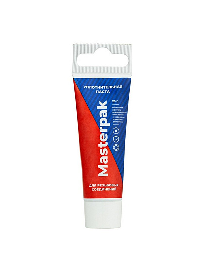 Паста уплотнительная 25 г, вода,пар, Masterpak, туба, ИС.131734