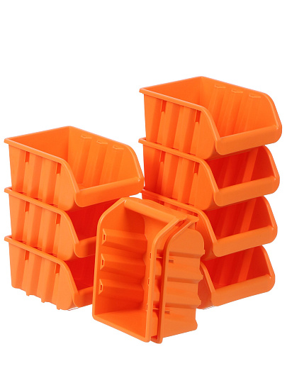 Ящик 16х11х7.5 см, пластик, Bartex, набор 9 шт