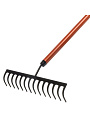 Грабли прямые, 14 зуб, металл, 36 см, Kopper Tools, черенок алюминиевый, ФИ.015.000 - фото 2