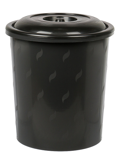 Бак для мусора пластик, 40 л, с крышкой, 40х40х47 см, в ассортименте, Альтернатива, М7740