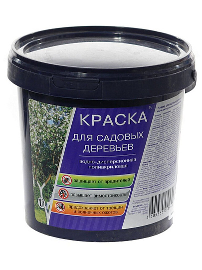 Побелка садовая для деревьев краска, 1.5 кг, Ореол, 63562