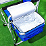 Кресло складное 56х64х91 см, синее, ткань, со столиком, с карманом, 100 кг, Y9-028 - фото 7
