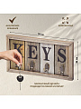 Ключница 31х16х3.5 см, МДФ, металл, 4 крючка, Y4-5306 - фото 2