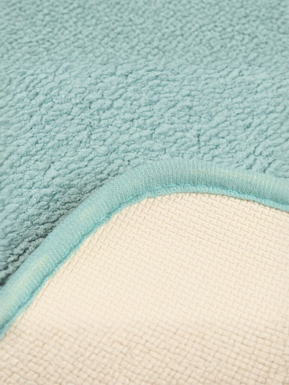 Коврик для ванны, 0.5х0.8 м, полиэстер, серо-голубой, Альпака, Y11-3