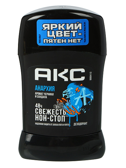Дезодорант Axe, Anarchy, для мужчин, стик, 50 мл