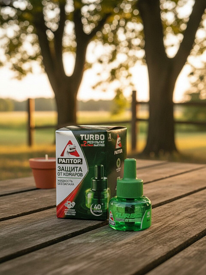 Инс.Раптор Жидкость от комаров 40 ночей TURBO