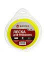 Леска для триммера 4 мм, 15 м, круг, Bartex, желтая, блистер