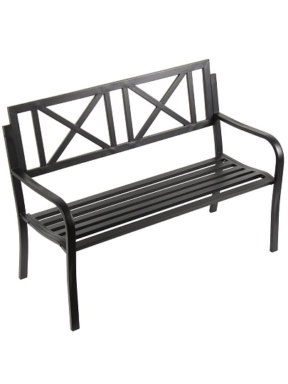 Скамейка 127х60х90 см, стальная труба, Аврора, C010099