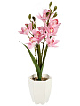 Цветок искусственный декоративный, Крокус розовый, в кашпо, 48 см, A300127 - фото 3