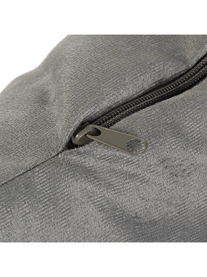 Подушка декоративная, 40х40 см, Классика, 100% полиэстер, светло-серая