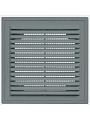 Решетка вентиляционная пластик, настенная, 250х250 мм, с сеткой, Серия ВР, графит, Viento, 2525ВР - фото 4