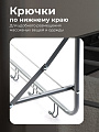 Сушилка для белья на дверь, полотно 3 м, 51х41х61 см, складная, 6 прутьев, 6 кг, навесная, 131701A - фото 4