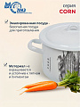 Кастрюля эмалированная сталь, 2.9 л, крышка сталь, цилиндрическая, ЛЗЭП, Corn, С-16111/4Э, индукция - фото 2