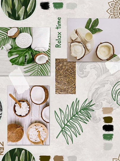 Клеенка Silvano, Fusion, 1.4х20 м, ПВХ на нетканой основе, 81396