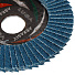 Круг лепестковый торцевой КЛТ2 для УШМ, LugaAbrasiv, диаметр 115 мм, посадочный диаметр 22 мм, зерн ZK40, шлифовальный - фото 2
