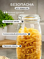 Банка для сыпучих продуктов, стекло, 1.5 л, крышка стекло, с бугельным замком, Y3-1368 - фото 3