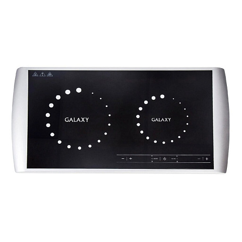 Плита электрическая Galaxy Line, GL 3056, 2900 Вт, 2 конфорки, стеклокерамика, электронная, переключатель сенсорный, до 240°С, черная