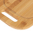 Доска разделочная бамбук, 33х20х1.5 см, с ручкой, прямоугольная, Daniks, H-2165S - фото 3