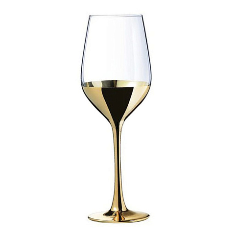 Бокал для вина, 270 мл, стекло, 4 шт, Luminarc, Селест, электрическое золото, P9300