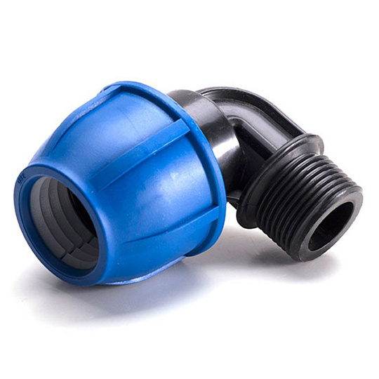 ПНД уголок d20х1/2&quot;, наружная резьба, РосТурПласт