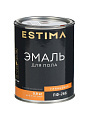 Эмаль Estima, ПФ-266, для пола, алкидная, глянцевая, золотисто-коричневая, 0.9 кг