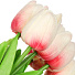 Цветок искусственный декоративный Тюльпан, 7шт., 33 см, бело-розовый, Y6-10416 - фото 2